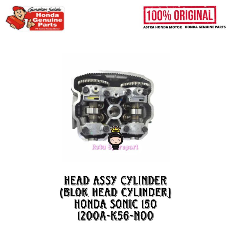 Head Assy Cylinder (Blok Head Cylinder) Honda Sonic 150 - 1200AK56N00 - Head Assy Cylinder Supra GTR