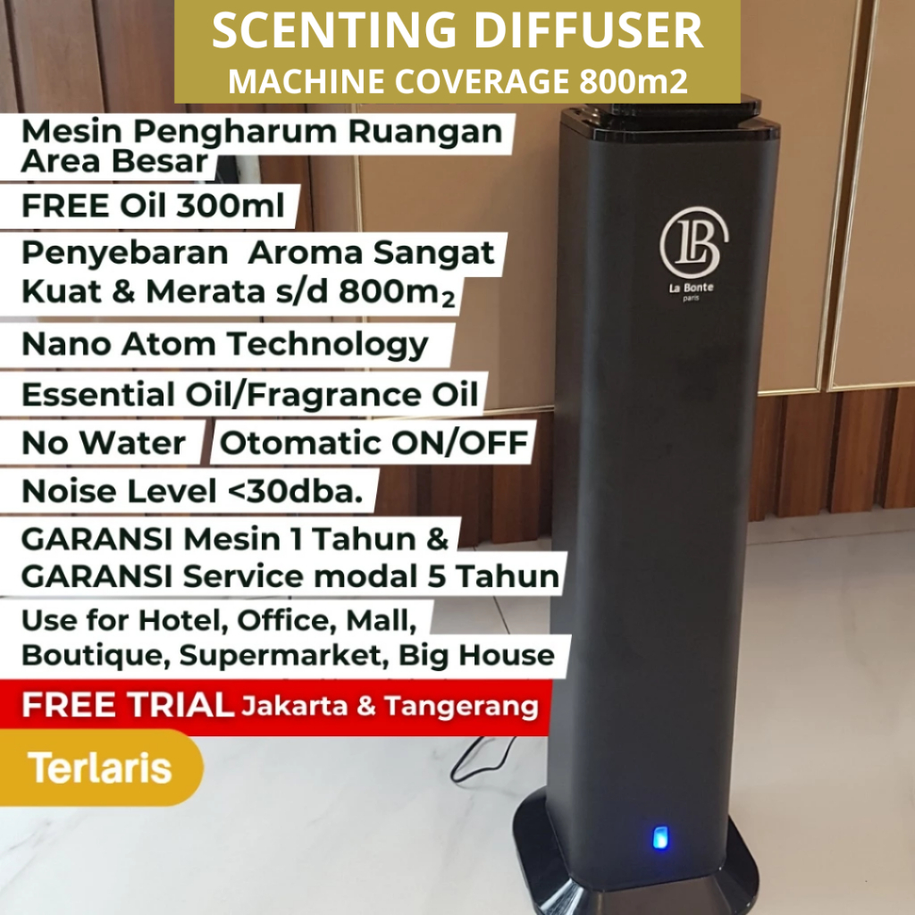 La Bonte Scenting Diffuser Machine Pengharum Ruangan Hotel Elektrik Otomatis Super Wangi