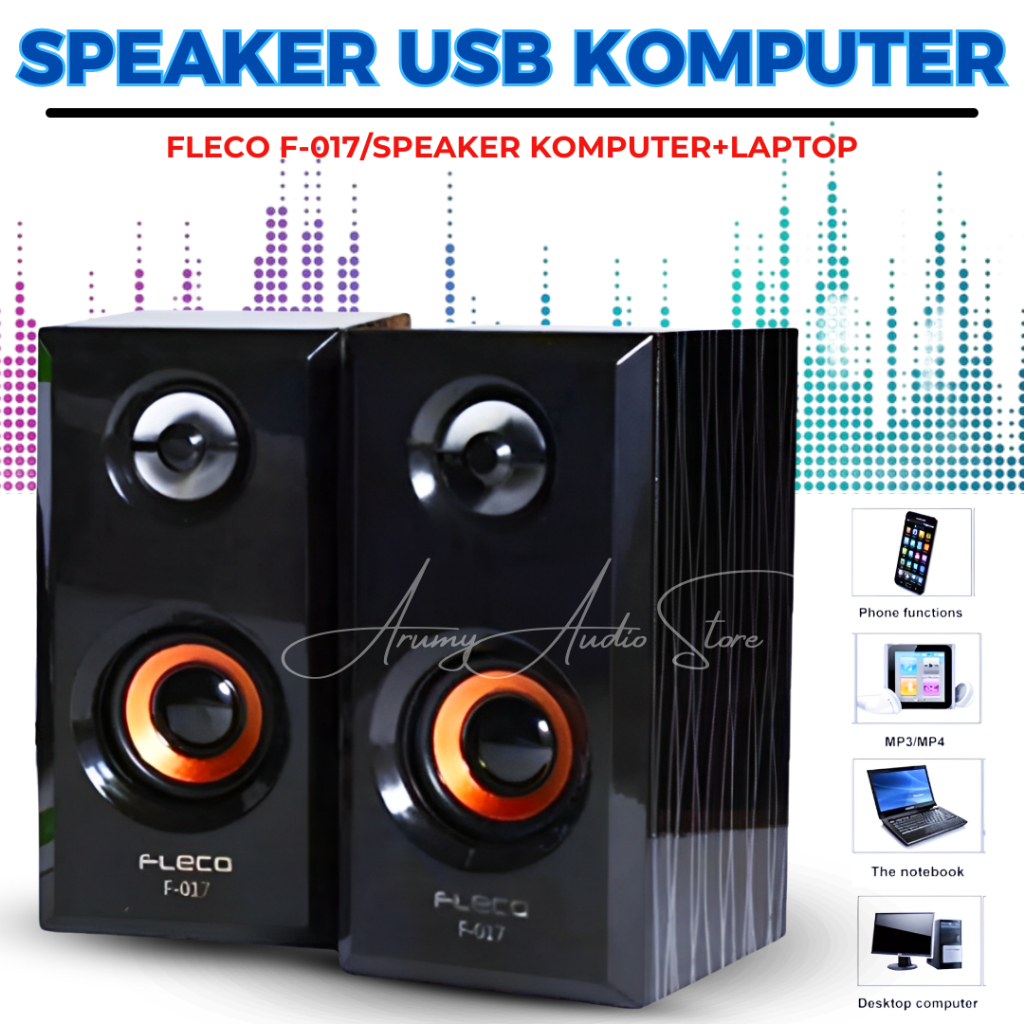 Speaker Aktif Fleco F-017 / Speker komputer Xtra Power Sound | Speaker Komputer Fleco F-017 Speaker 