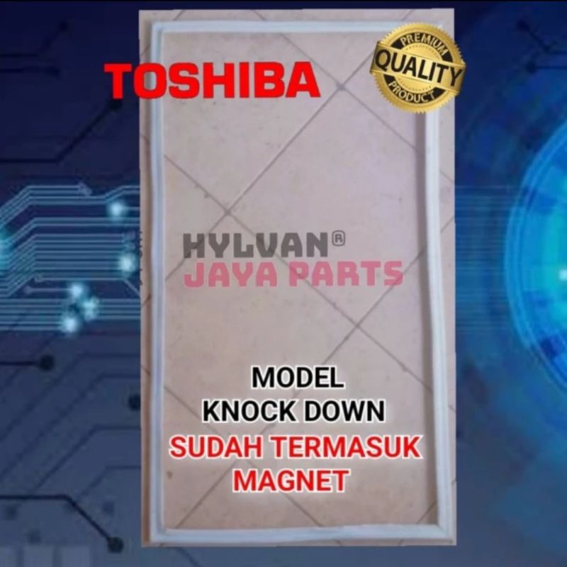 GASKET KARET PINTU KULKAS TOSHIBA KNOCKDOWN 123 X 50 Cm