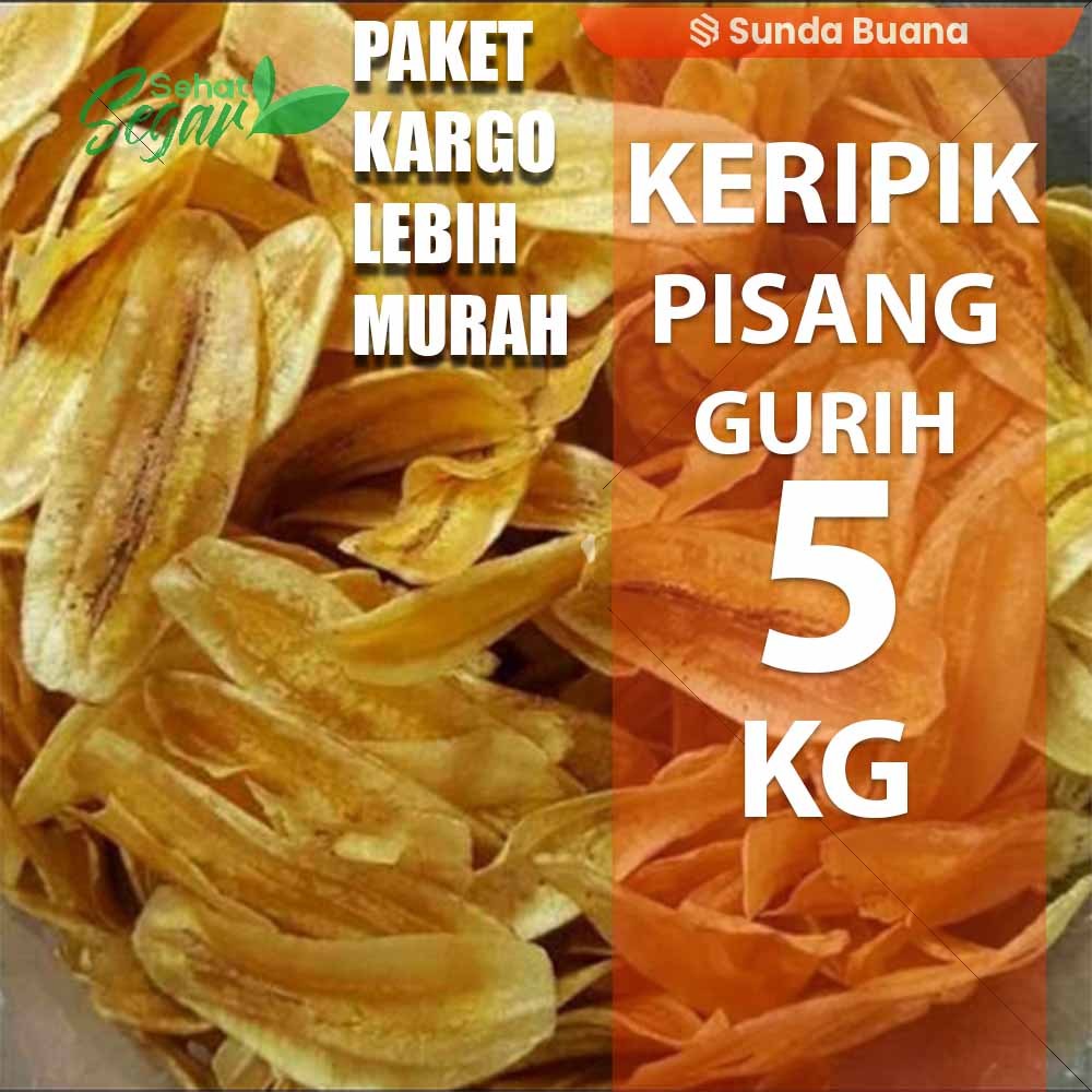 

Paket kargo keripik Pisang gurih renyah 5 kg