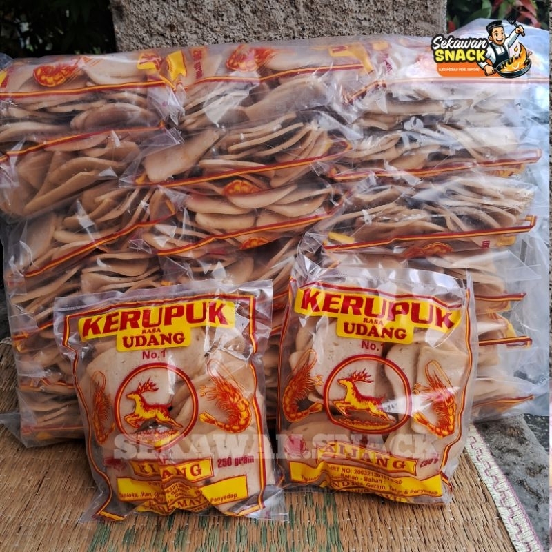 

1 Bal Kerupuk Udang Mentah Cap Kijang|Kerupuk Mentah Rasa Udang Khas INDRAMAYU