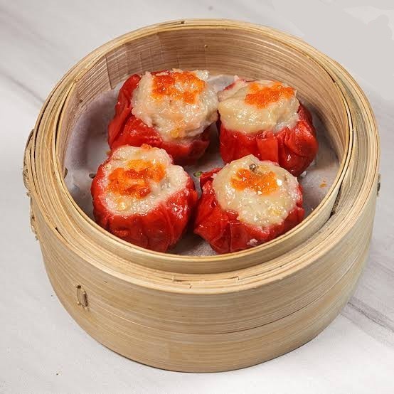 

Dim Sum siomay mozarella frozen kulit merah isi 12 pcs Halal Dim sum Siomay Mozarella