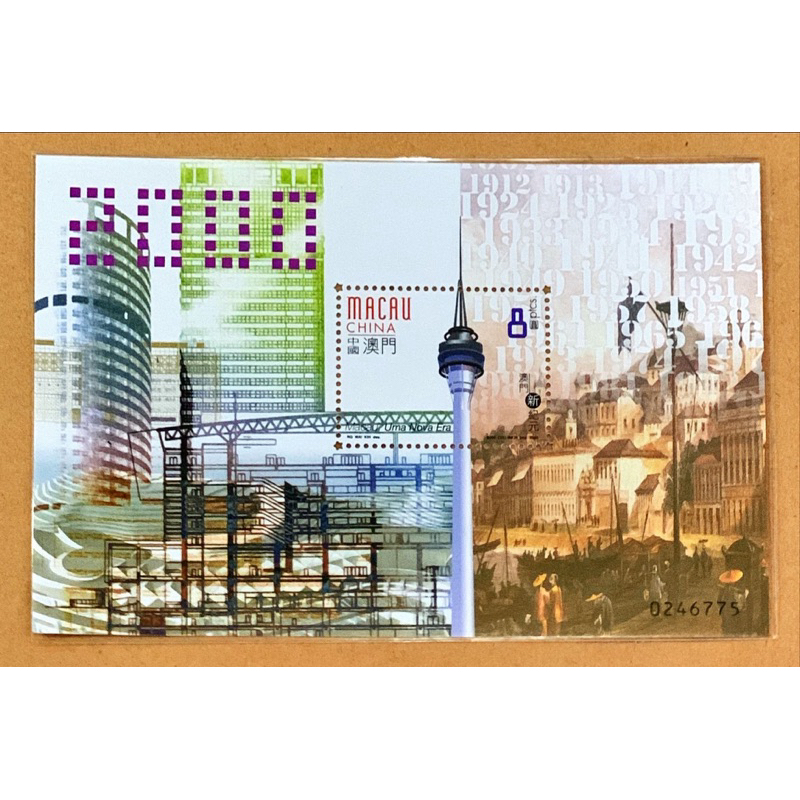 

(BB) PRANGKO CHINA MACAO 2000 SS MILENNIUM. MNH
