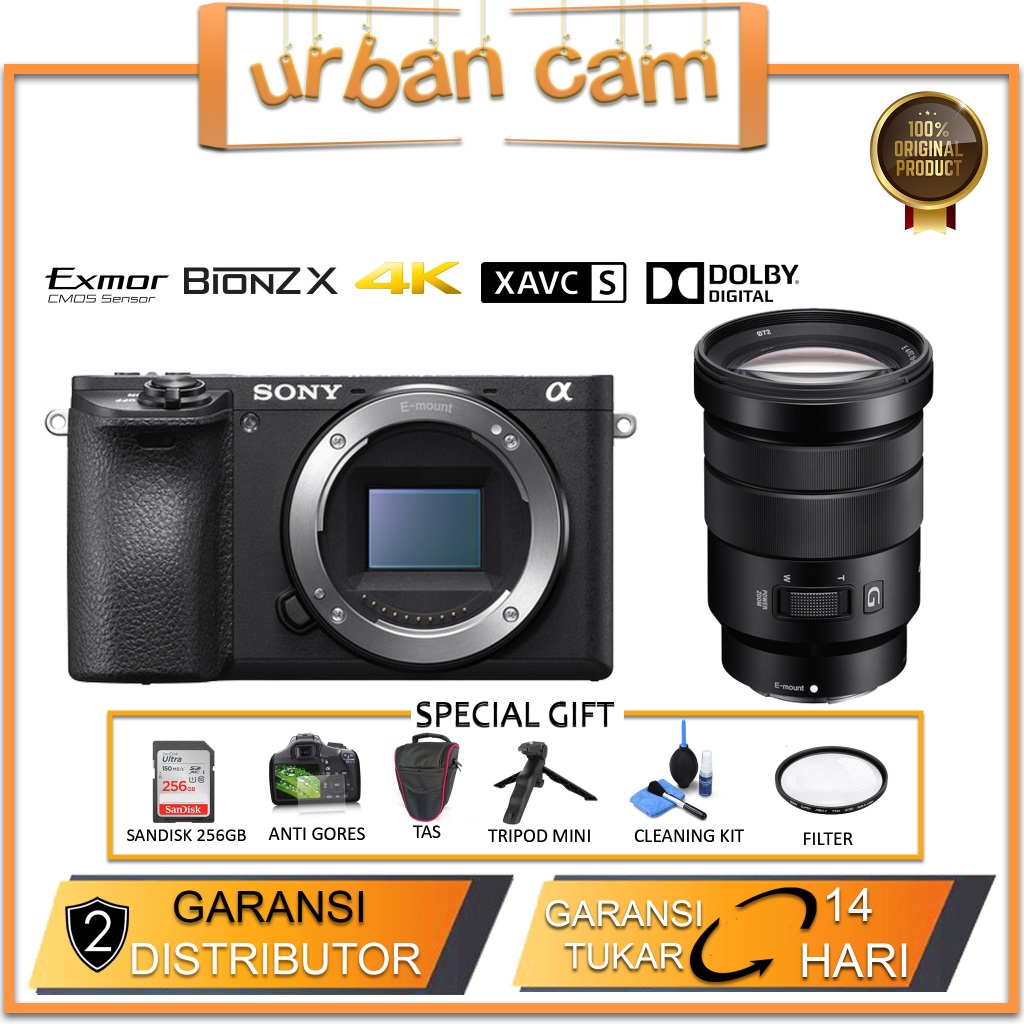 Sony ALPHA A6100 KIT E PZ 16-50mm f3.5-5.6 OSS / Sony A6100 kit / Sony A6100 Body