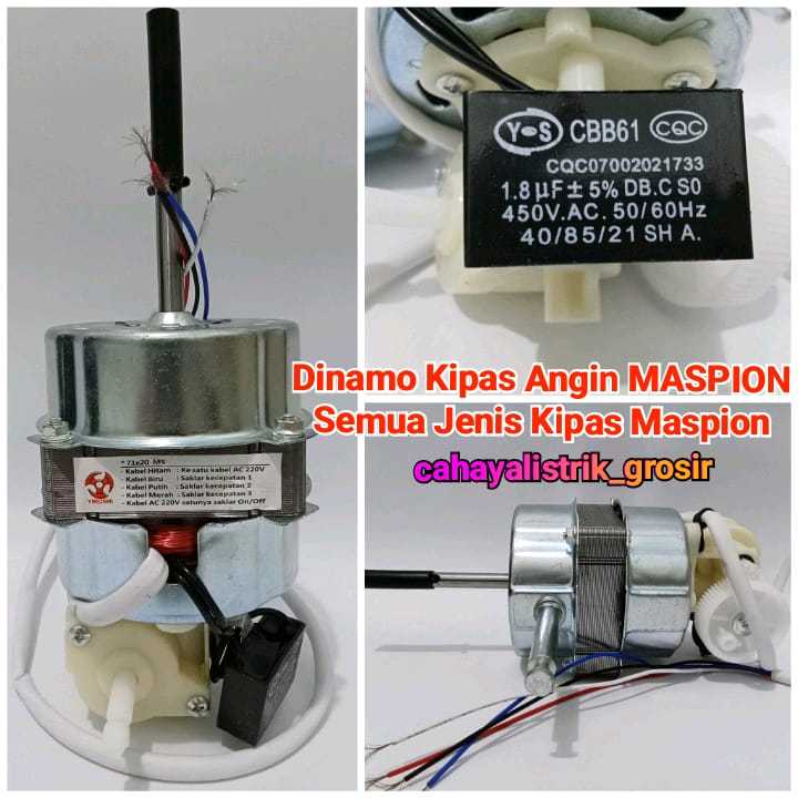 Dinamo Kipas Angin Berdiri MASPION Mesin Kipas Angin Standfan MASPION