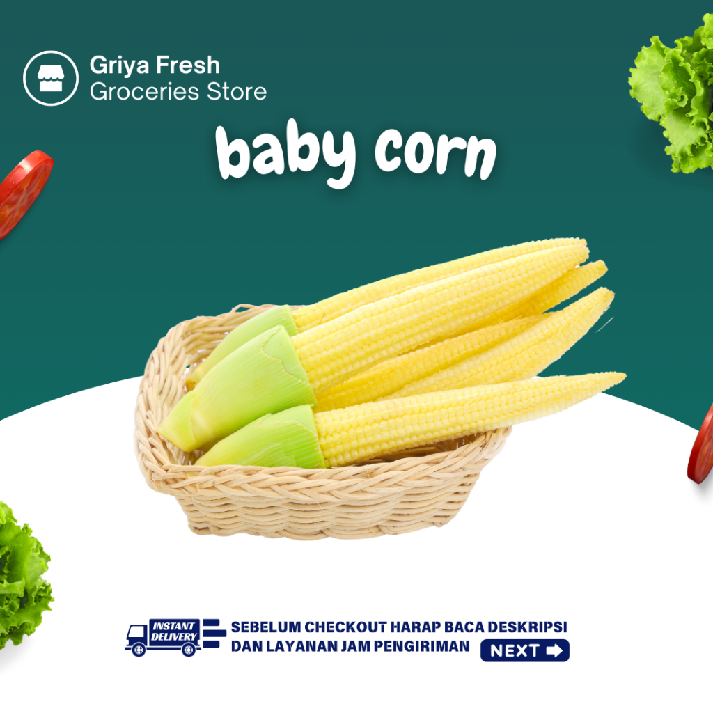 

Baby Corn / Jagung Muda Fresh 250 gr - Kirim Instant