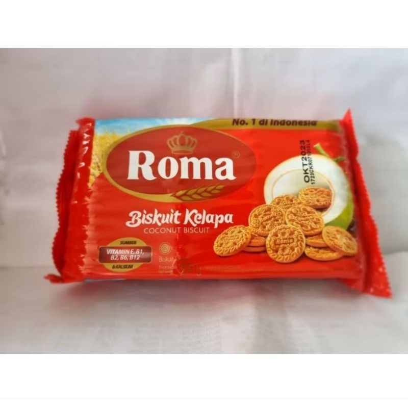 

Roma biskuit kelapa 300gram 1 dus isi 28