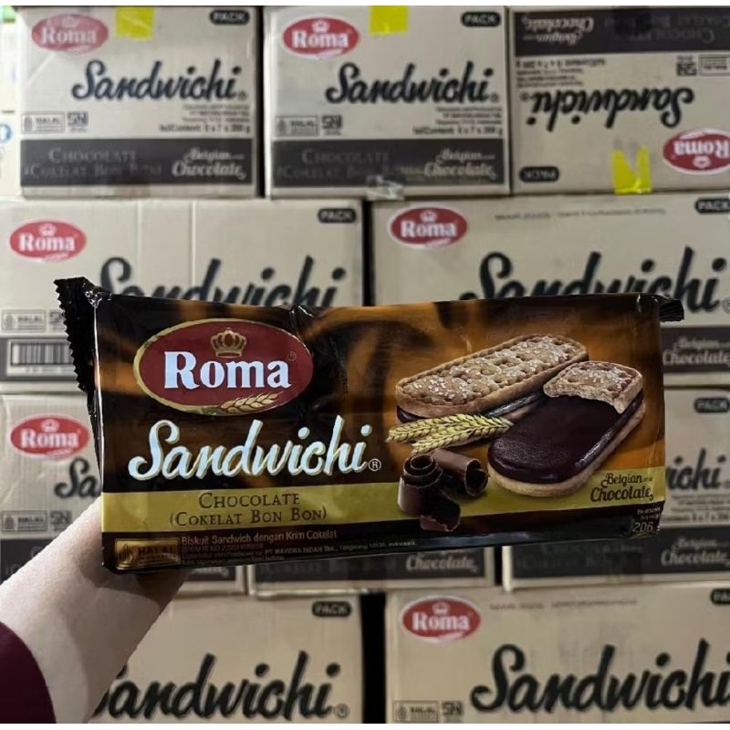

Roma sandwich BESAR 157gram 1 dus isi 42 pcs