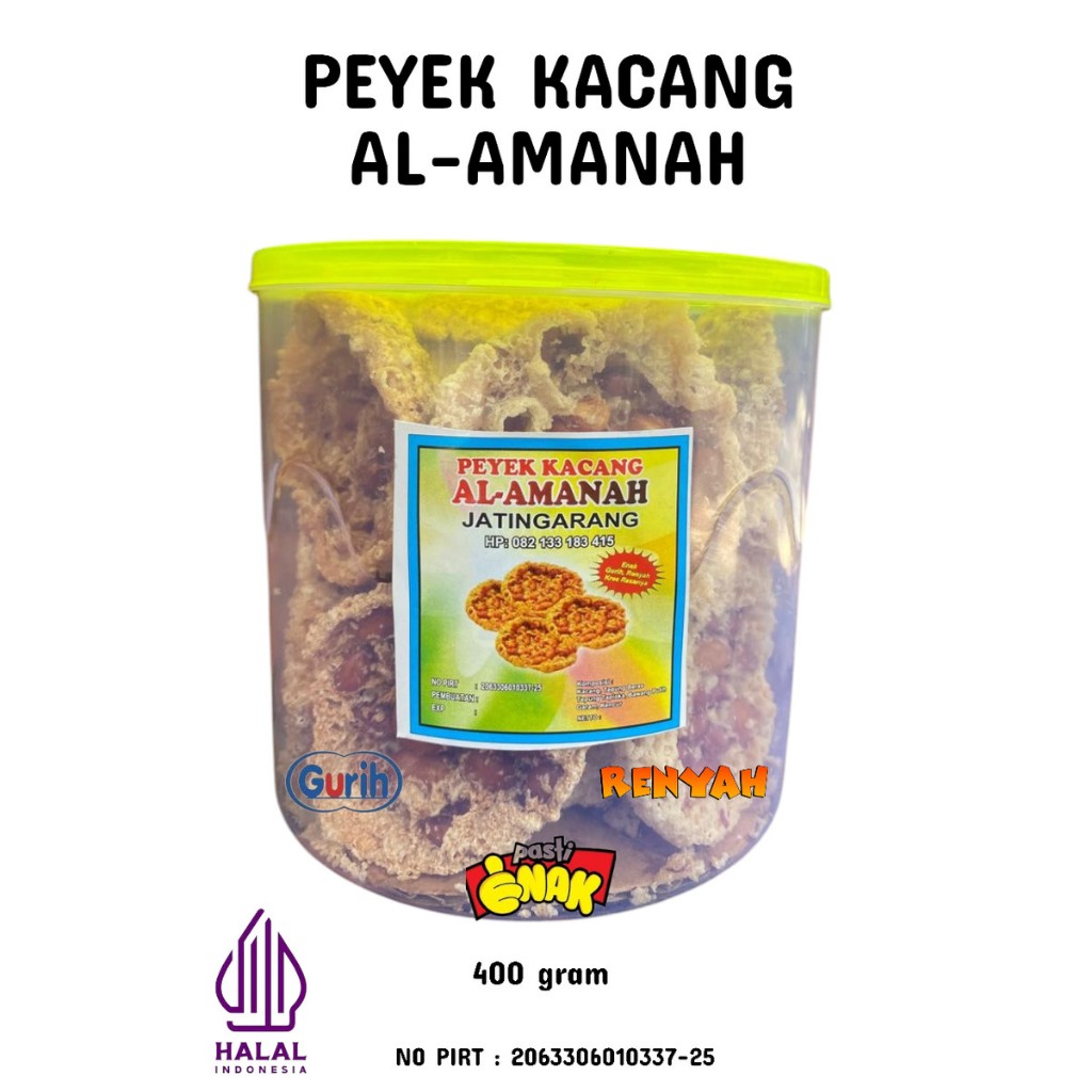 

Peyek Kacang Tanah Asli Jawa - 400 Gram