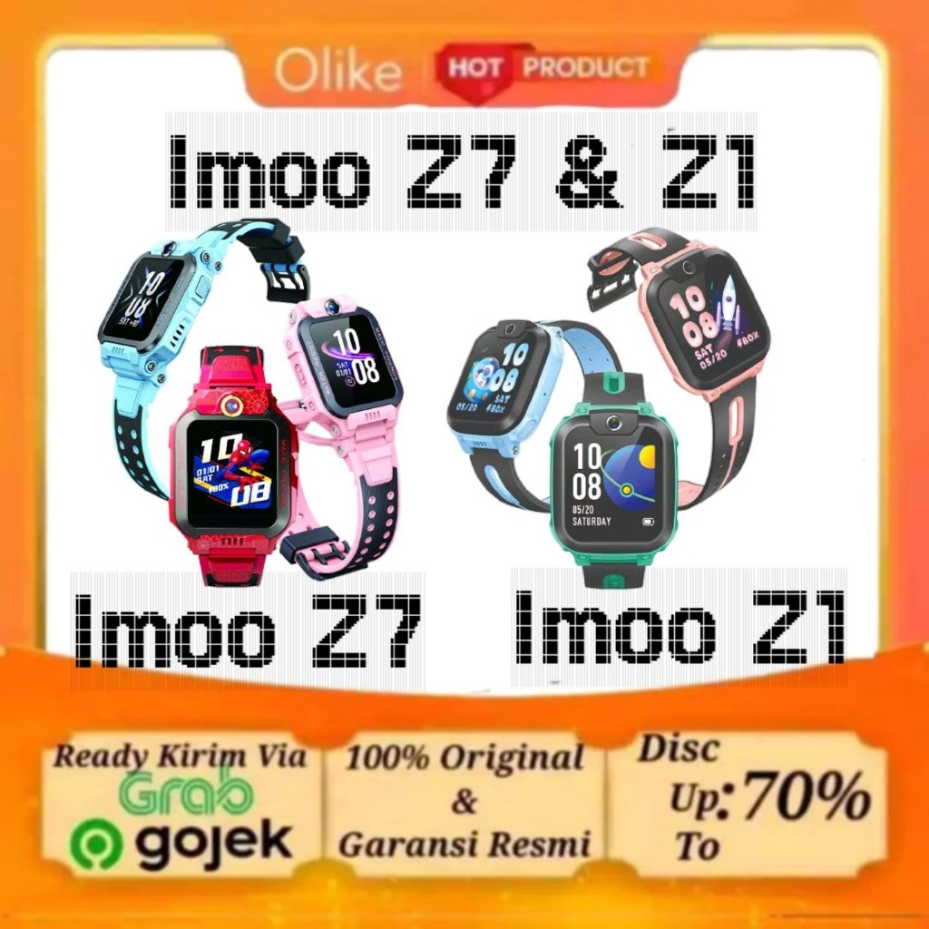 Imoo Z1 & Imoo Z7 Watchphone Jam Tangan Pintar Anak Kamera Panggilan Telepon Original Garansi