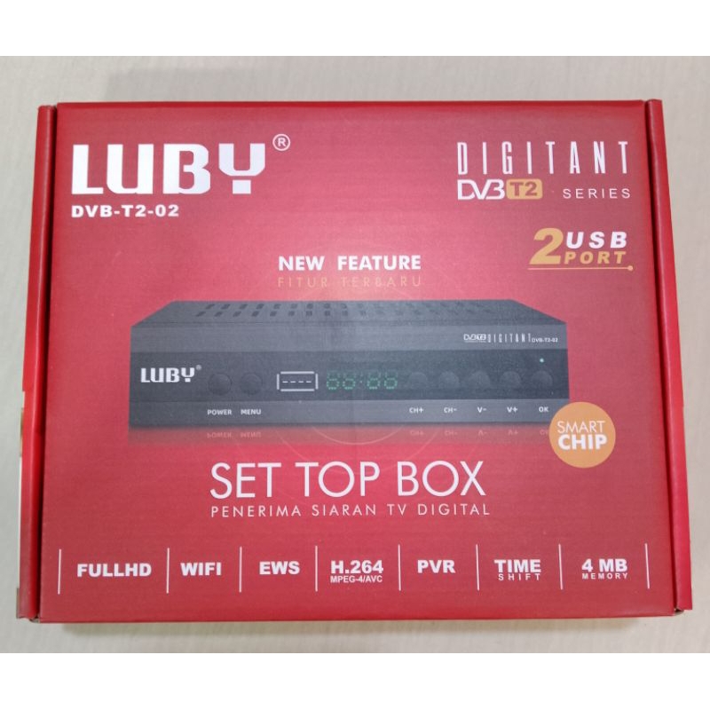 Set Top Box Luby DVB-T2-02 / STB Luby 2 USB Port / Stb Luby