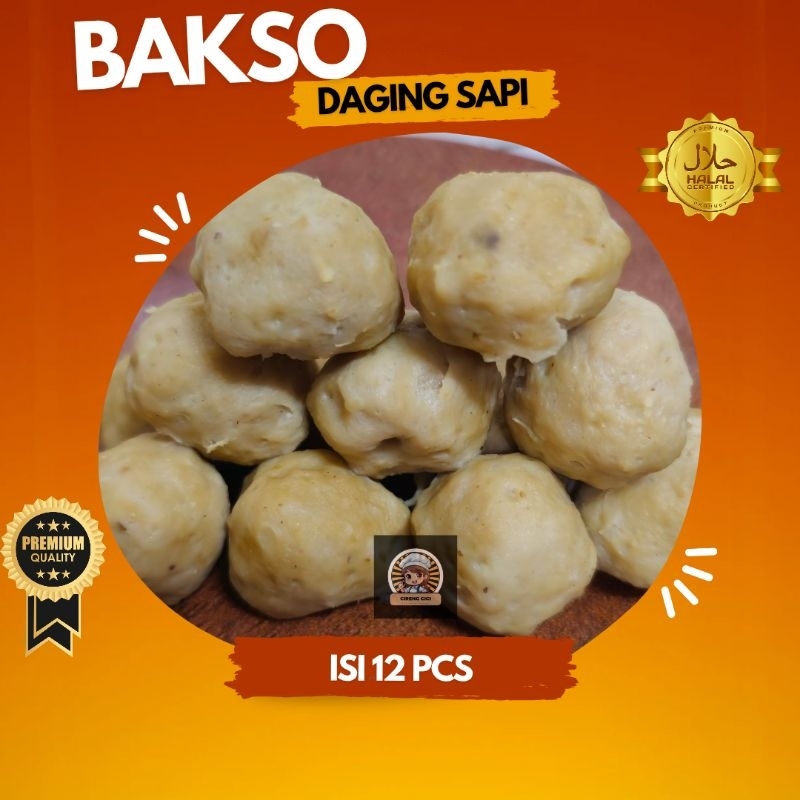 

Bakso Daging Sapi Premium Isi 12 Pcs Kemasan Vakum