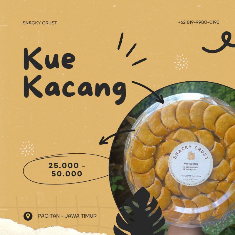 

Kue kacang premium, lumer dimulut, lembut, kue kering lebaran premium