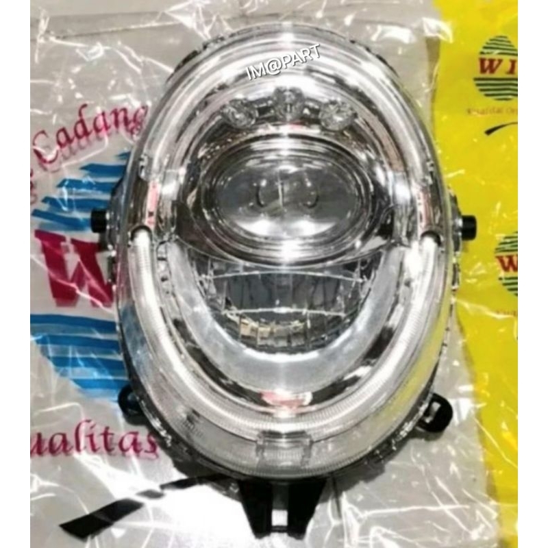Reflektor Lampu Depan | Mika Kaca Lampu SCOOPY FI LED | SCOOPY FI DONAT 2017-2019