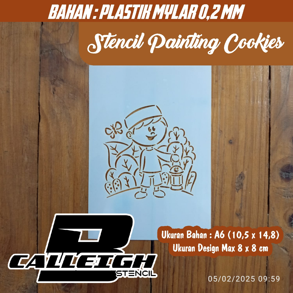 

Stencil Painting untuk cookies atau kue | Ukuran design 8 x 8 cm stencil painting cookies Tema Ramadan