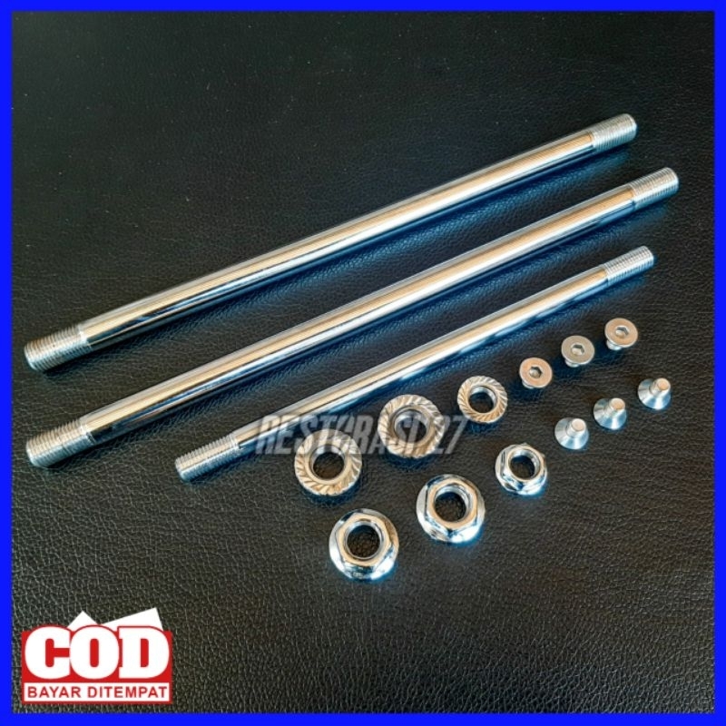 As Roda Set Yamaha F1ZR FISR F1Z R Copy Probolt Baut Mur As Roda Depan Yamaha F1zr Baut Mur As Roda 