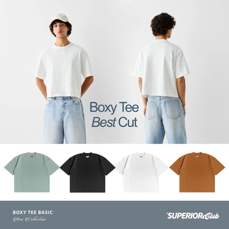 SUPERIORclub | Boxy T-shirt Basic | Boxy Polos Best Cut