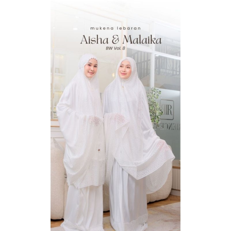 [FREE GIFT] Mukena Jumbo Dewasa Armani Silk Premium broken White renda Cantik Umroh Haji Lebaran Ram