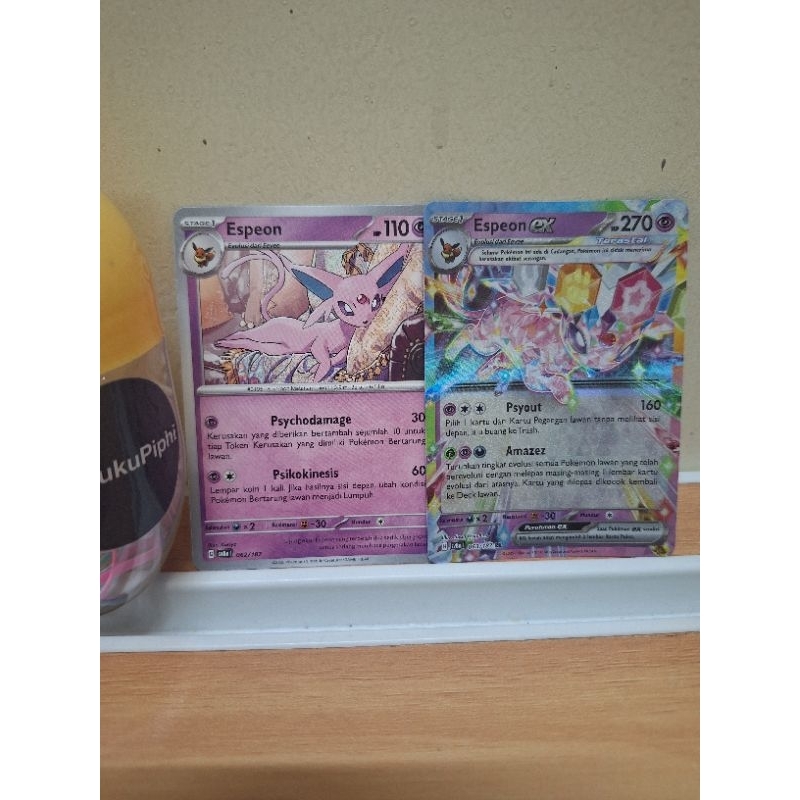 Espeon Espeon EX RR Kartu Pokemon TCG Indonesia sv8a