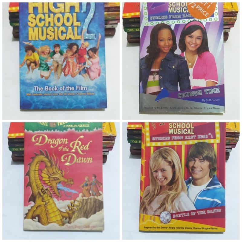 NOVEL CABUTAN  DISNEY HIGH SCHOOL MUSICAL CRUNCH TIME/BATTLE OF THE BANDS/ THE BOOK OF THE FILM DRAG