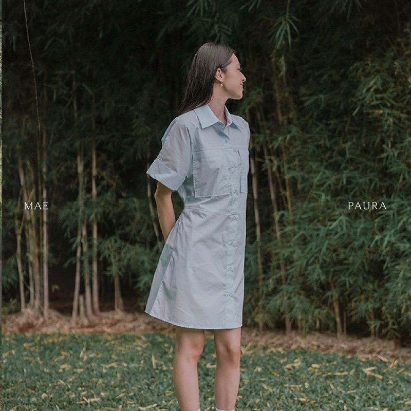 [MAE PAURA] Rhea Dress-shirt | Kemeja Terusan Wanita
