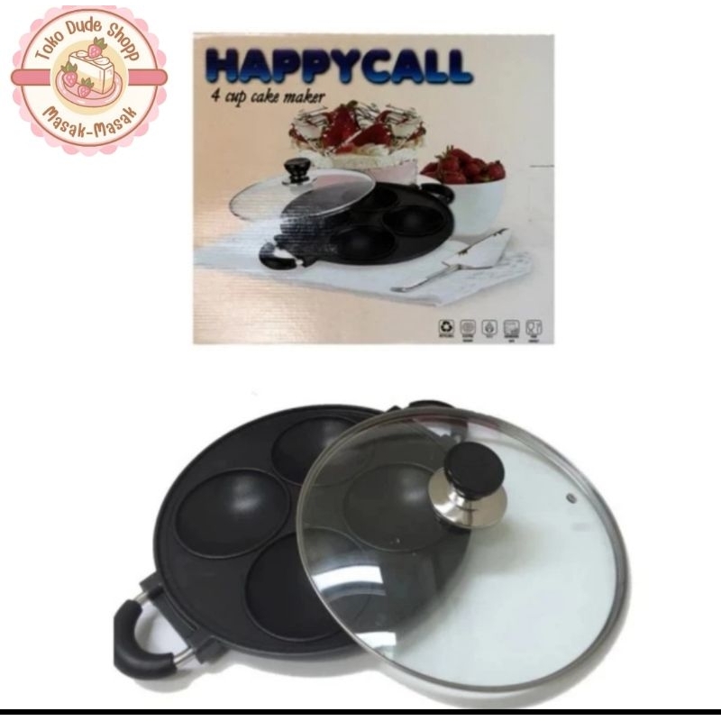 cetakan kue serabi 4 lubang happy call