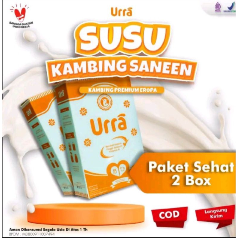 

Susu URRA - Susu Kambing Saneen Untuk Penambah Berat Badan & Tinggi Badan Anak - 2 Box