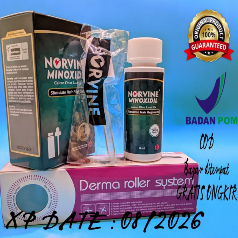 minoxidil 5% norvine paket dermaroller big 2