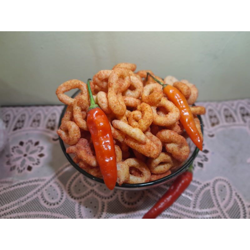 

Makanan ringan lanting Rasa pedas 250gr