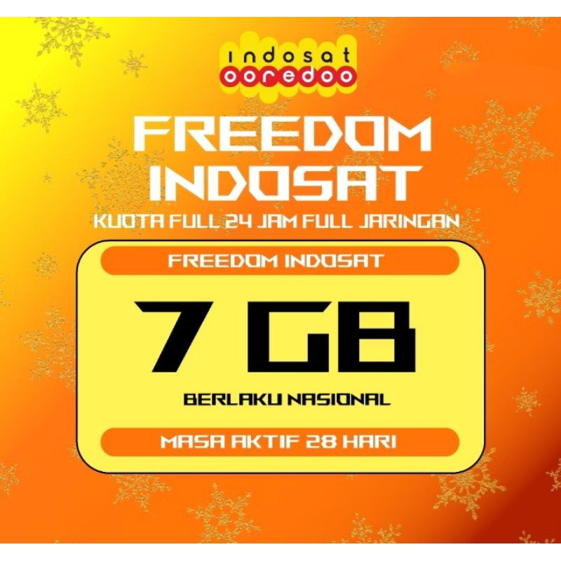 DATA INDOSAT 7Gb 30hari /Kuota Indosat 20Gb