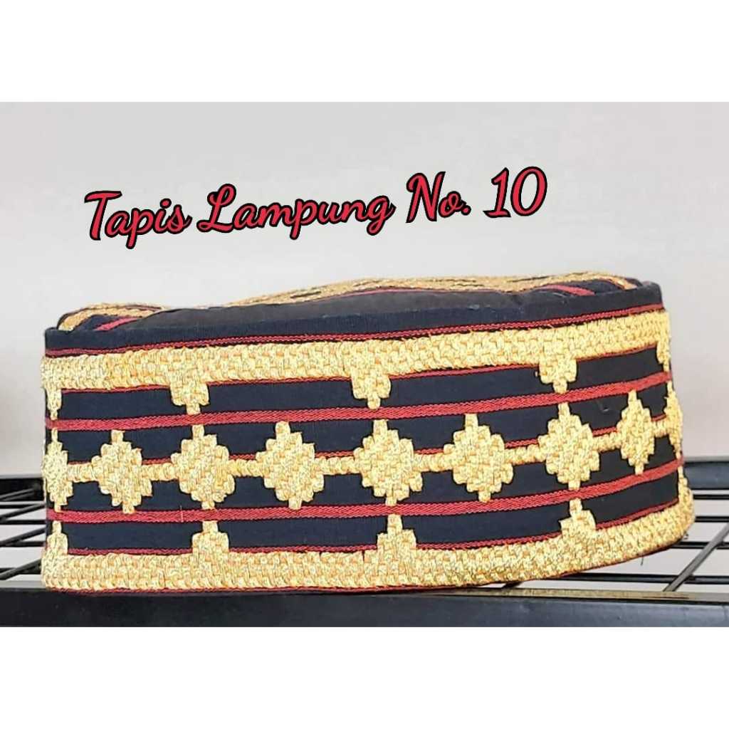 PP 0086dst. Peci/songkok tenun tapis Lampung, Sumatra