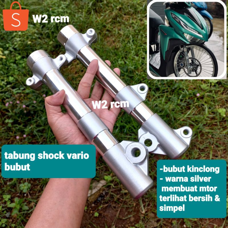 Bottom tabung shock depan beat dan vario bubut kinclong