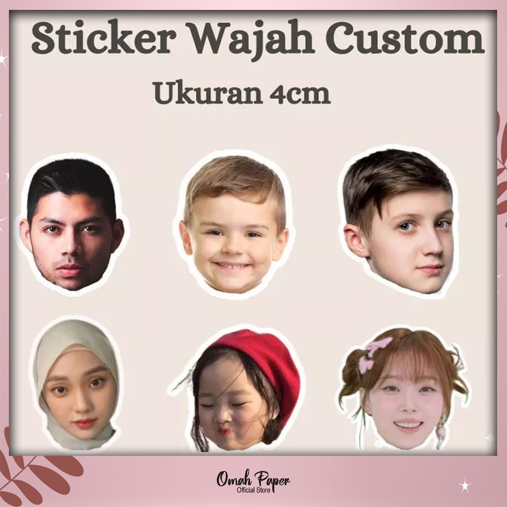 

STIKER WAJAH CUSTOM I STIKER WAJAH BEBAS REQUEST BAHAN CHROMO STIKER