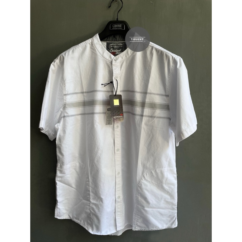 Kemeja Koko Putih Cardinal Original | Kemeja Koko Ukuran Besar Big Size | Kemeja Koko Size Besar | K