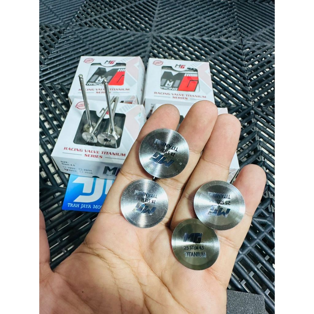 KLEP RACING KLEP KELEP TITANIUM UNTUK HEAD JUPITER MX VIXION NVL NVA XABRE R15 MG RACING