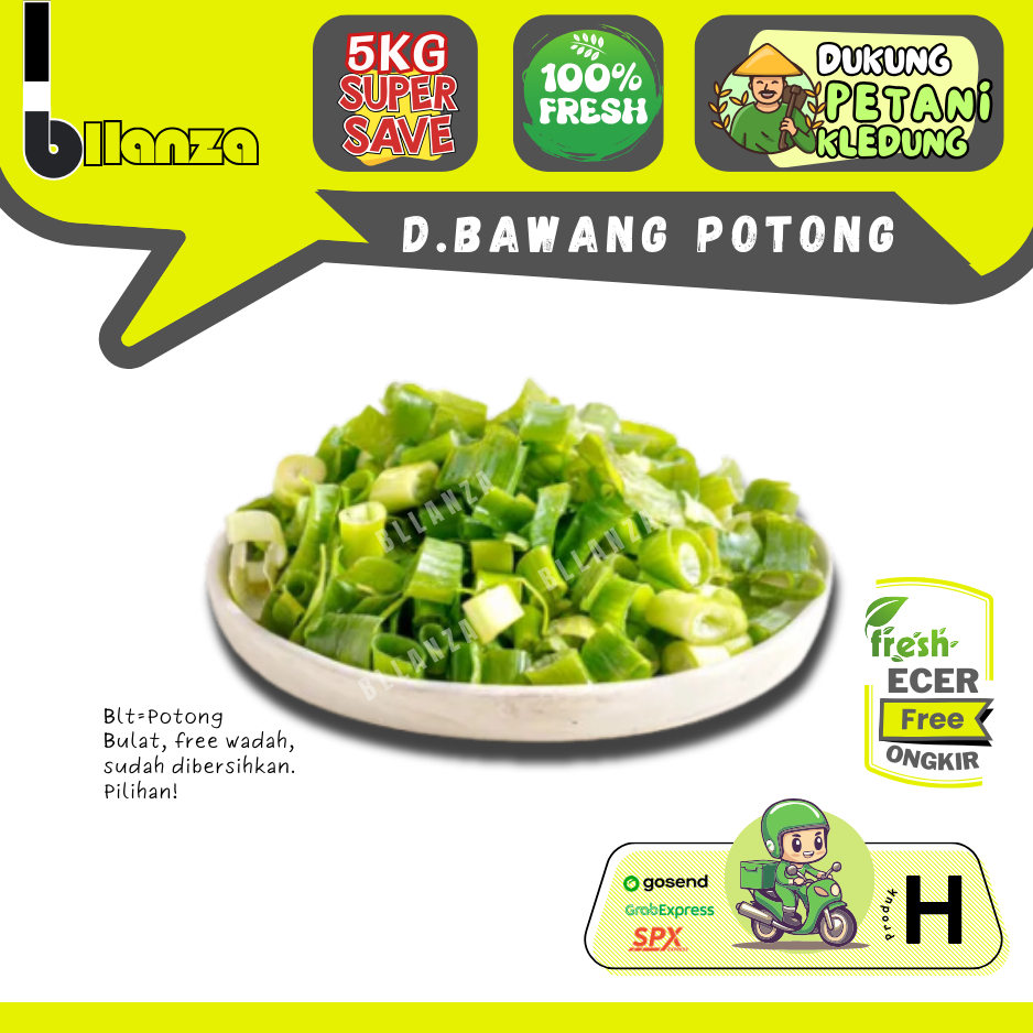 

Bllanza | Daun Bawang Potong — Sayur Potong — Sahabat Makan Sayur ECER (H)