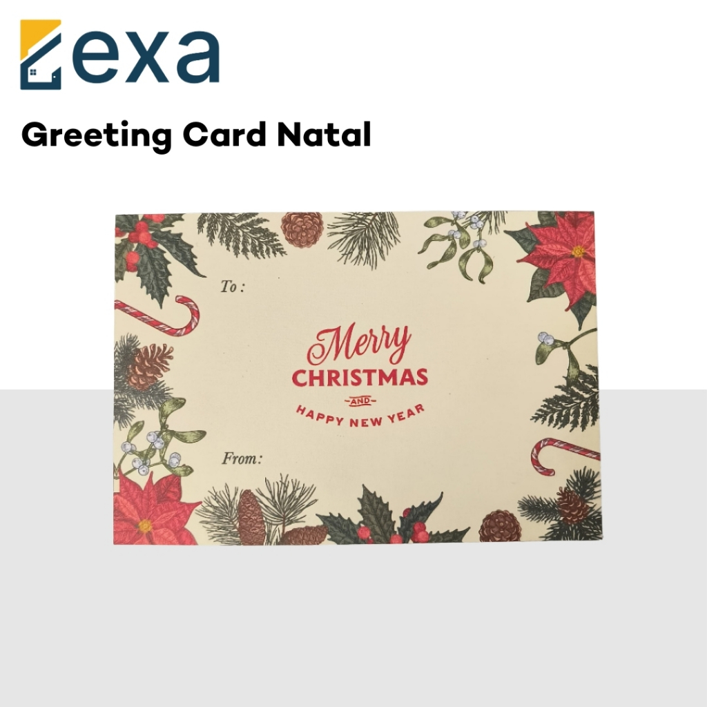 Kartu Ucapan Natal Christmas Greeting Card Natal Greeting Card Christmas