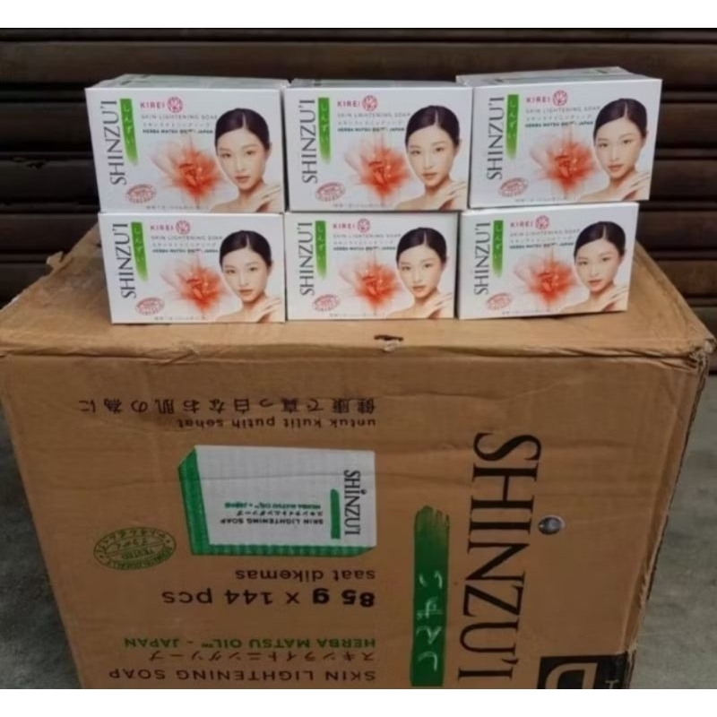 SHINZUI Sabun Mandi Batangan 1 Dus isi 144 Pcs @80gr [1/2 dus 72 Pcs] Random Warna