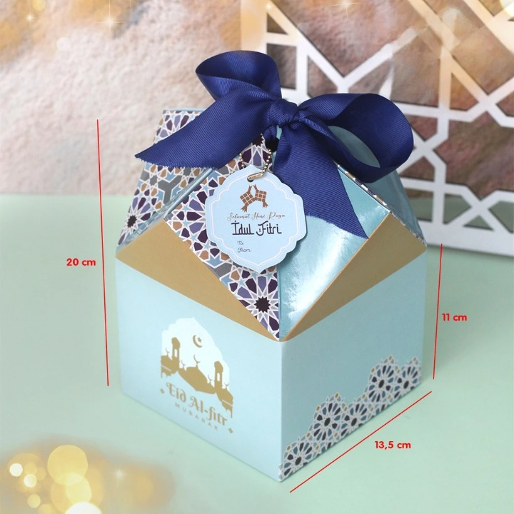 

10 pcs dus kuker gift lebaran model kerucut unik ukuran 13,5 x13,5x11 cm