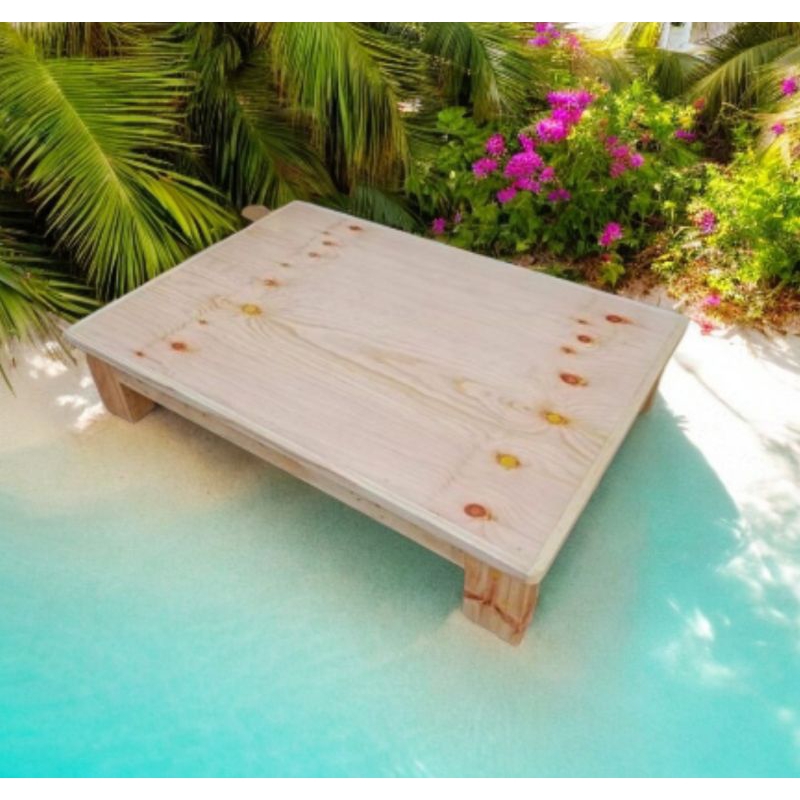 Tatakan kulkas /Meja kulkas / Serbaguna  65x65x20  cm kayu mahoni