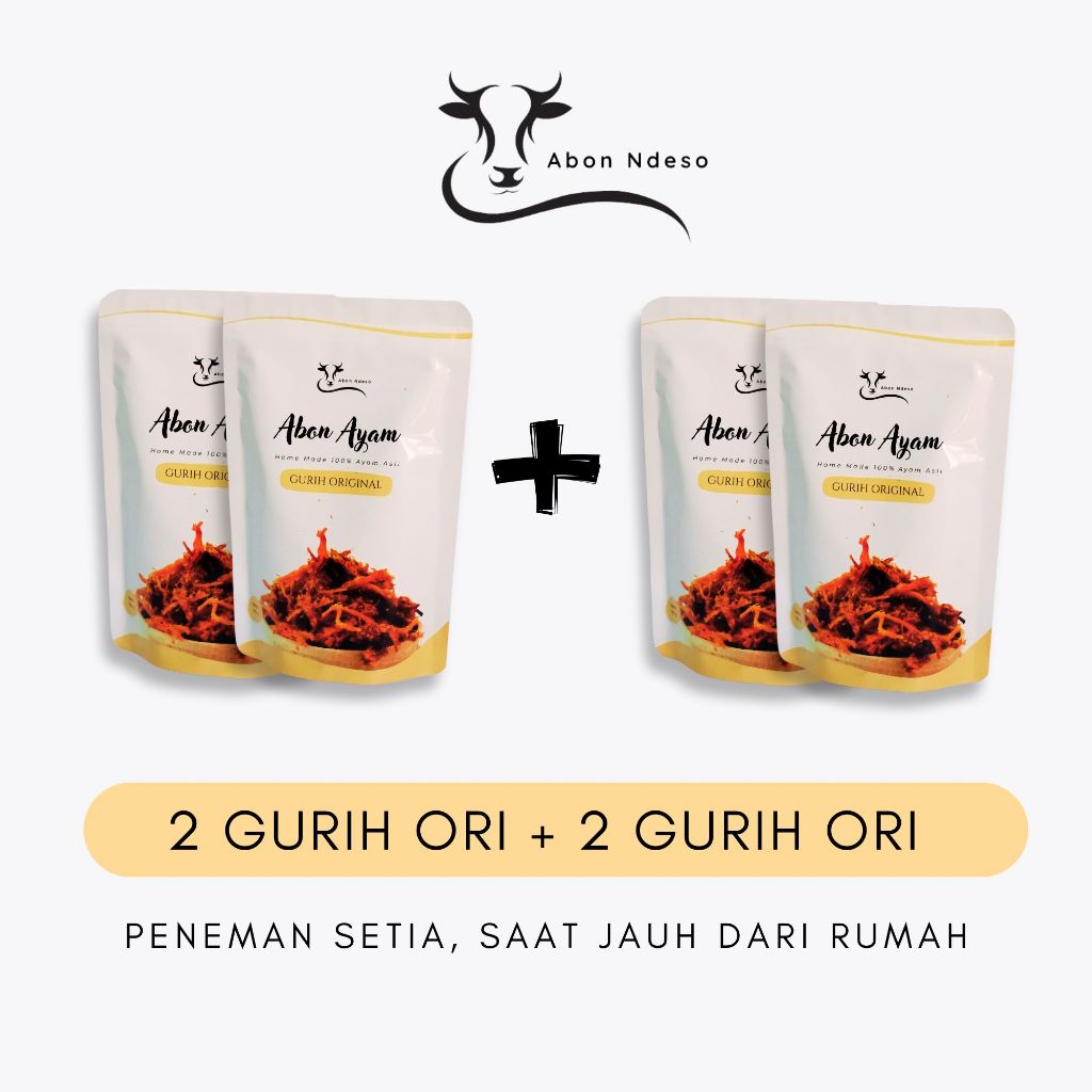 

Bundling 4 Abon Ndeso Varian Gurih Original Termurah