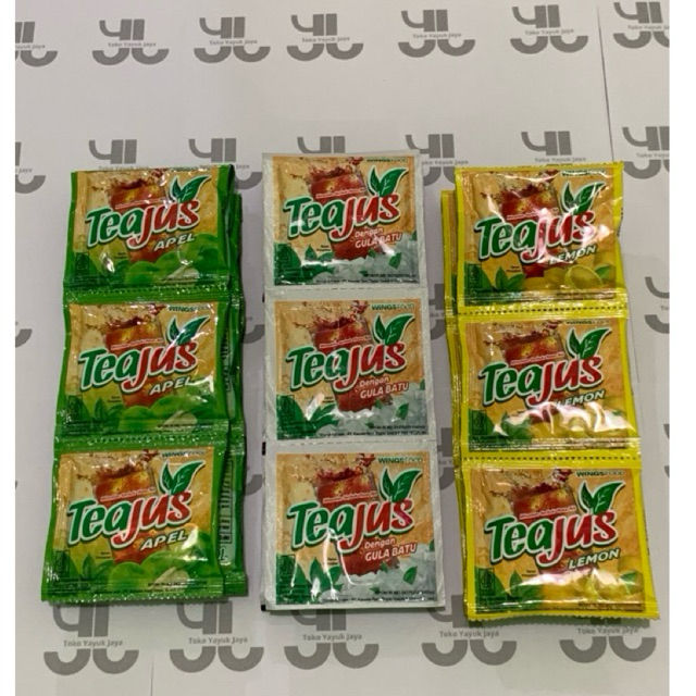 

Tea jus sachet 6gr (renceng isi 10 sachet)