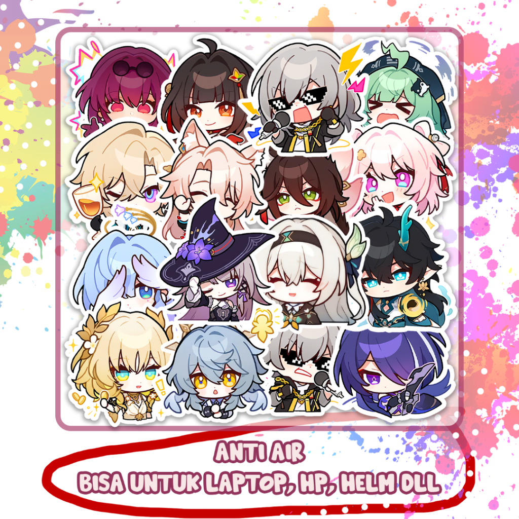 

Stiker HSR Honkai Star Rail Firefly Acheron Huohuo Sunday, Sticker Lucu Murah
