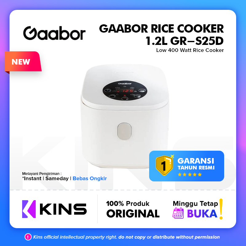Gaabor Rice Cooker 400W 1.2L GRS25D