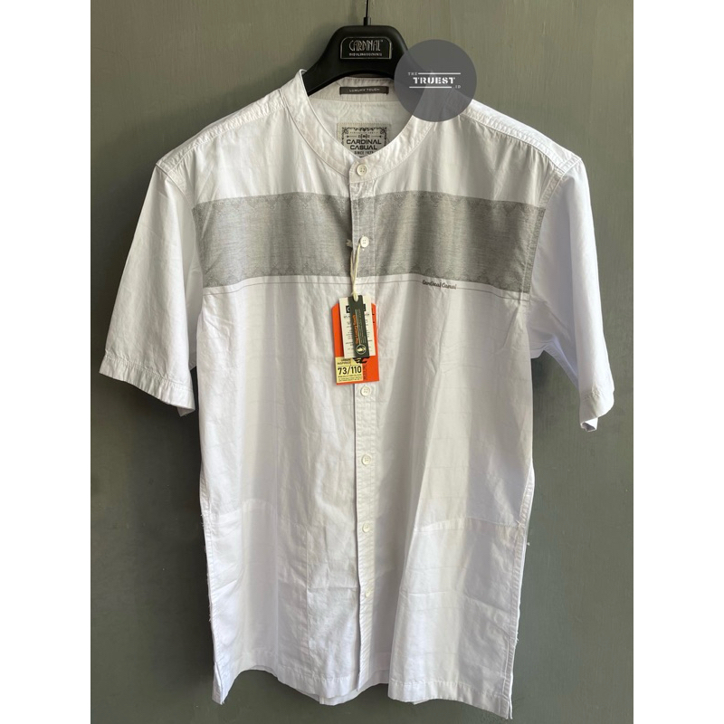 Kemeja Koko Cardinal Original | Kemeja Koko Putih Lengan Pendek | Kemeja Koko Putih Cardinal Origina
