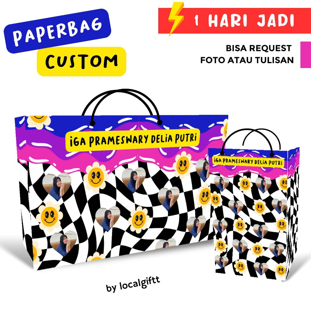 

PAPERBAG CUSTOM | BISA CUSTOM DAN REQUEST | Paperbag custom | Paperbag lucu | Paperbag Foto | Tas Custom