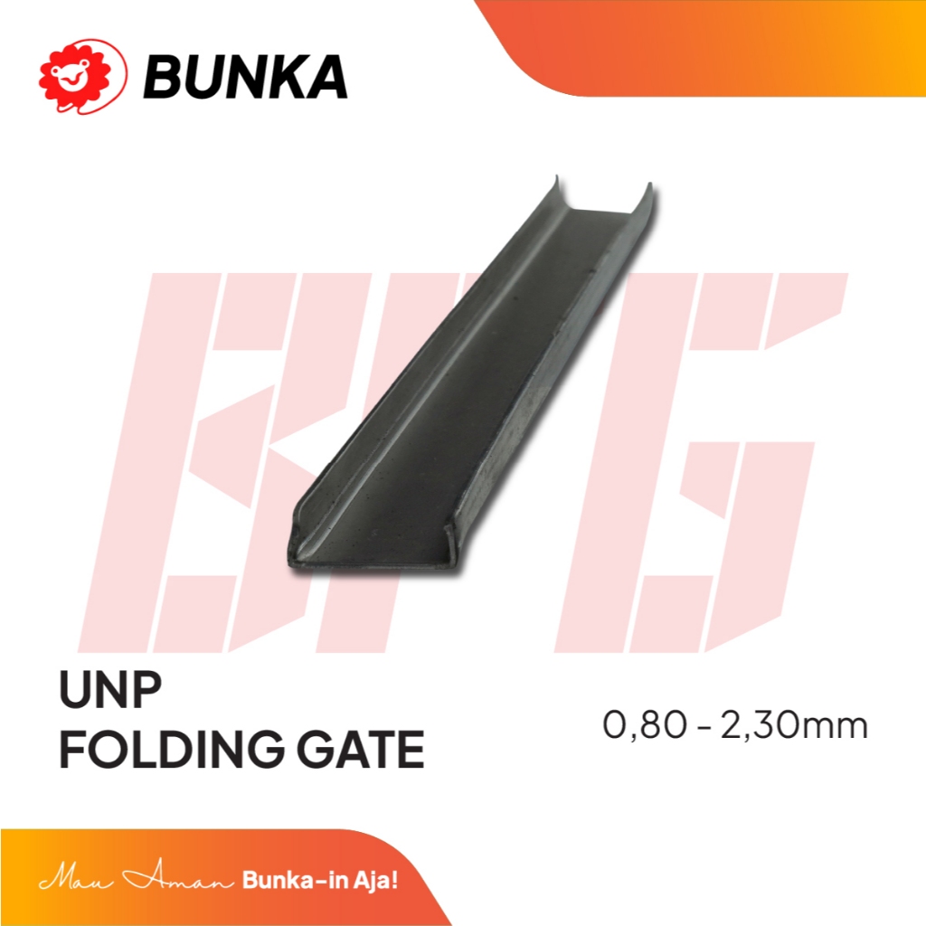 Custom UNP Pintu Folding Gate Bunka | Bahan Galvanis , ZAM , Galvalum [WAJIB BACA DESKRIPSI]