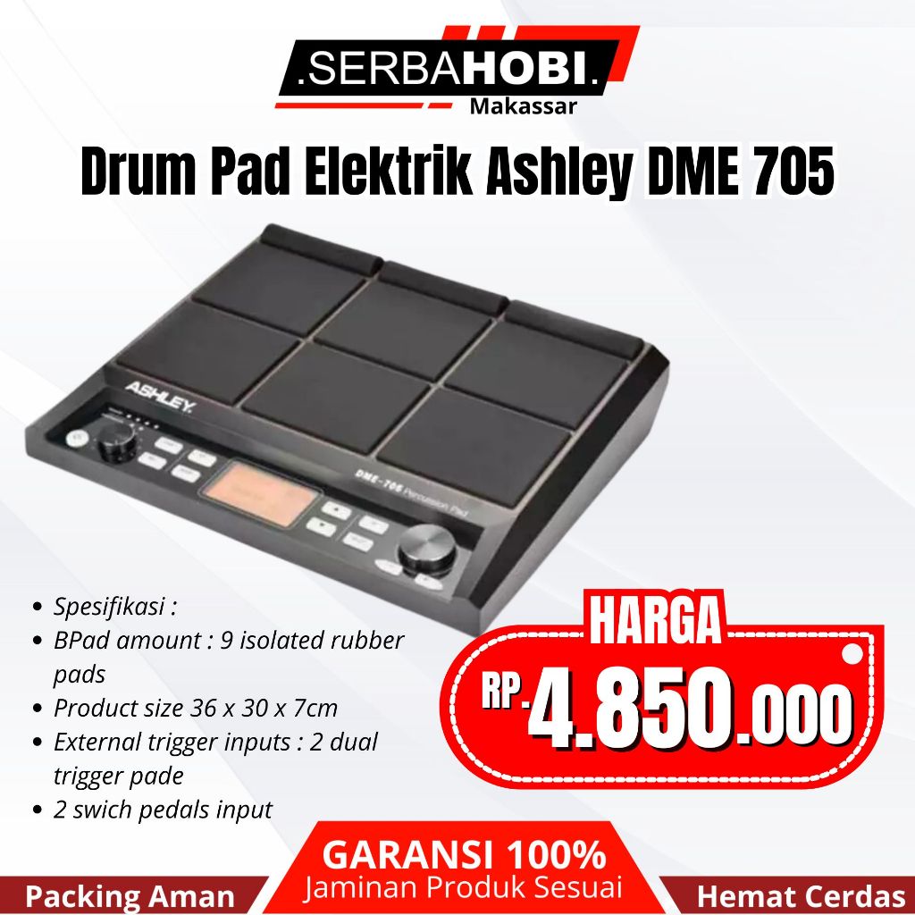 Drum Pad Elektrik Ashley DME 705 / Drum Pad