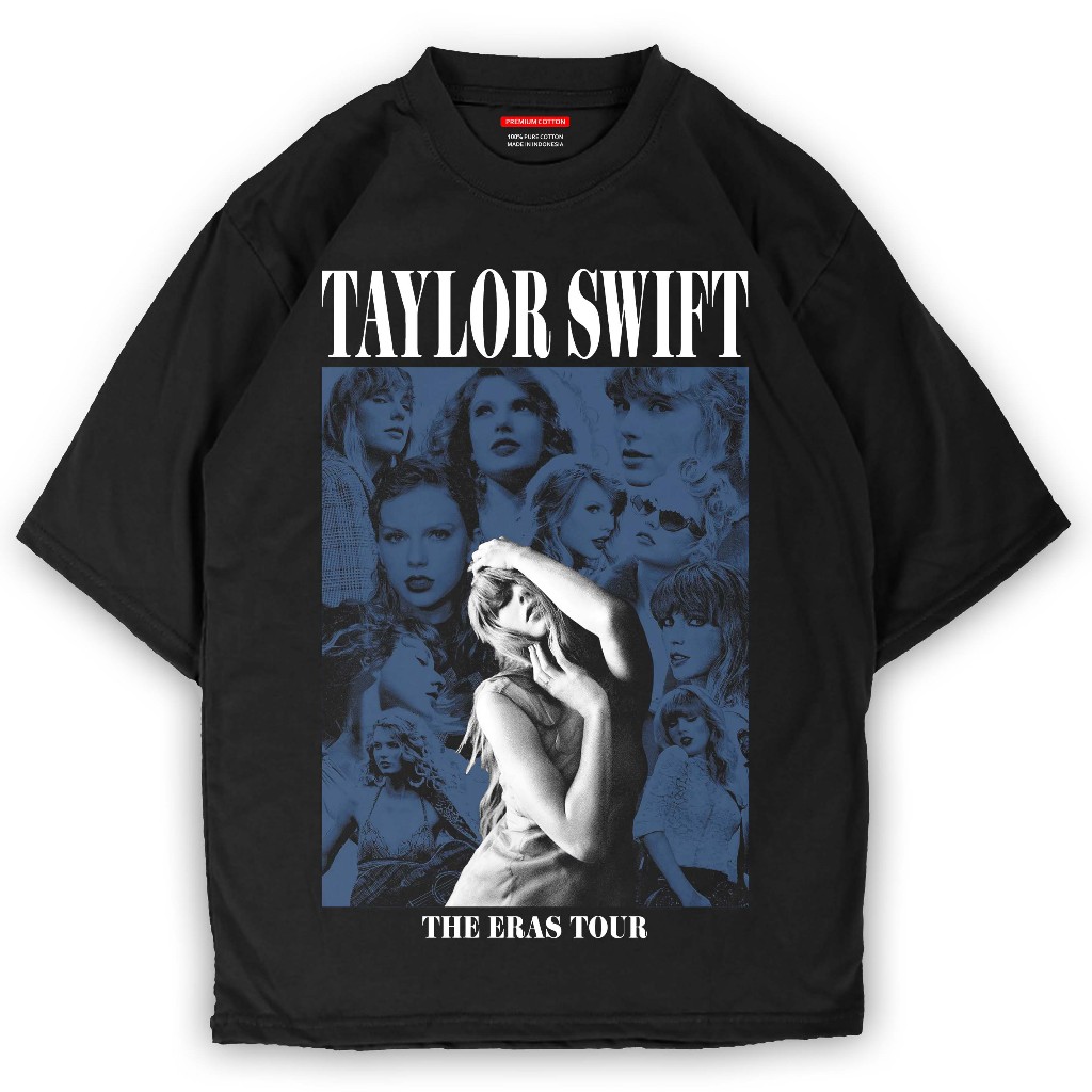 baju kaos TShirt TAYLOR SWIFT the Eras Tour Unisex Street Style Oversize 1975 pria dan wanita